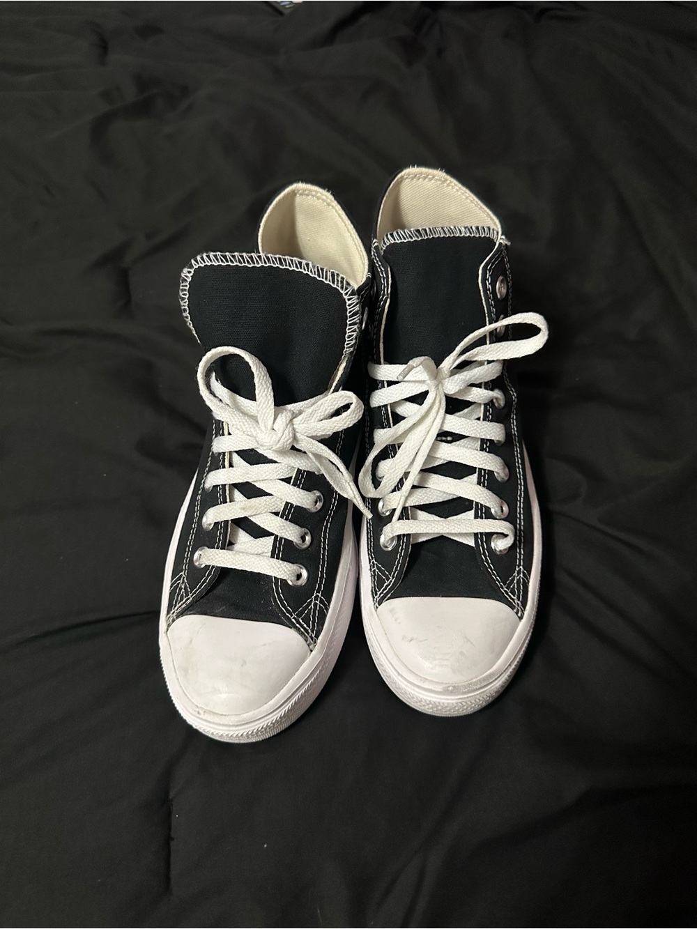 Converse Black and White High Top Sneakers